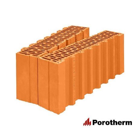 Керамический блок поризованный доборный Porotherm 51 1/2 14,32 NF 510х250х219 М100 рис 1