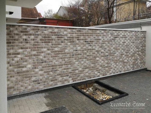 Искусственный камень плоский Leonardo Stone Париж 403 серый рис 2