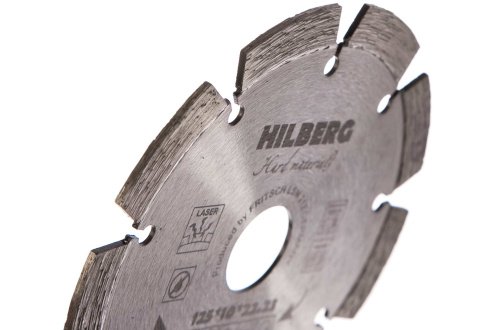 Диск алмазный отрезной 125*10*22,23 мм, Hilberg Hard Materials Лазер, HM102, арт.HM102 (180125) рис 3