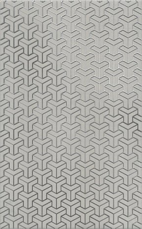 Керамическая плитка Kerama Marazzi Ломбардиа серый матовая 400х250х8мм декор HGD/B371/6398 рис 1
