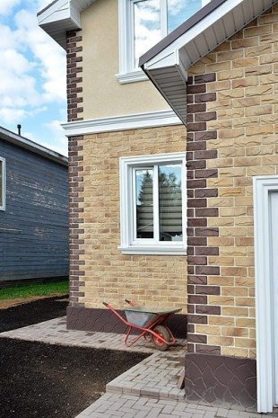 Искусственный камень плоский Eco Stone Аспен 07-06 коричневый рис 2