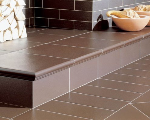 Клинкерная плитка Paradyz Natural цвет: Brown Duro, поверхность: Структурная размер: 300х330х11мм, ступень простая с капиносом 246023 рис 2