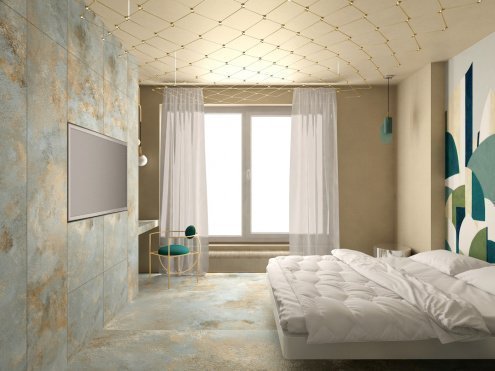 Керамогранит Laminam Russia Ossido Verderame lux 3000х1000х3,5 мм рядовая плитка LAMF009726 рис 3