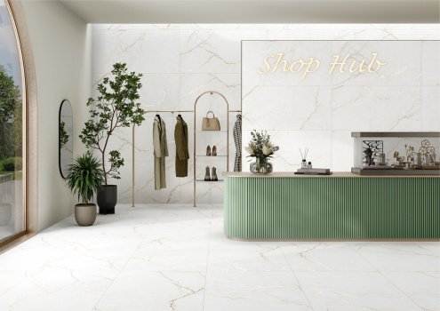 Керамогранит Empero Vertu Velure Engraving белый матовый 1200х600х9 мм 01-00011075 рис 2