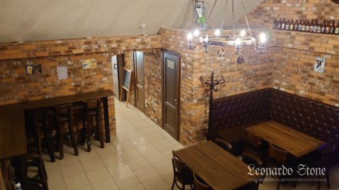 Искусственный камень угловой Leonardo Stone Орли 485 коричневый рис 2