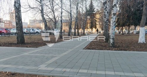 Тротуарная плитка Braer Standart Старый город "Ландхаус" серый полный прокрас 80/160/240х160х60 мм рис 3