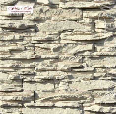 Искусственный камень плоский White Hills Уорд Хилл 131-00 белый рис 1
