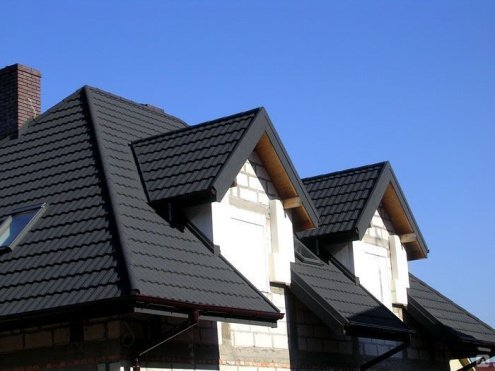 Композитная черепица гонт Metrotile MetroBond черный с посыпкой 1330х410 мм рис 4