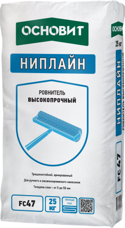 Наливной пол Основит НИПЛАЙН FC47, цвет: серый (мешок 25кг) рис 1