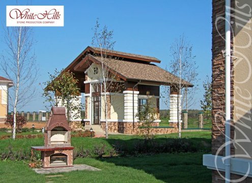 Искусственный камень плоский White Hills Дарем 511-40 коричневый рис 3