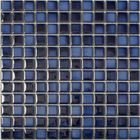 Керамическая мозаика Caramelle Mosaic Porcelain Синий глянцевая 300х300х5 мм мозаика 14611 рис 1