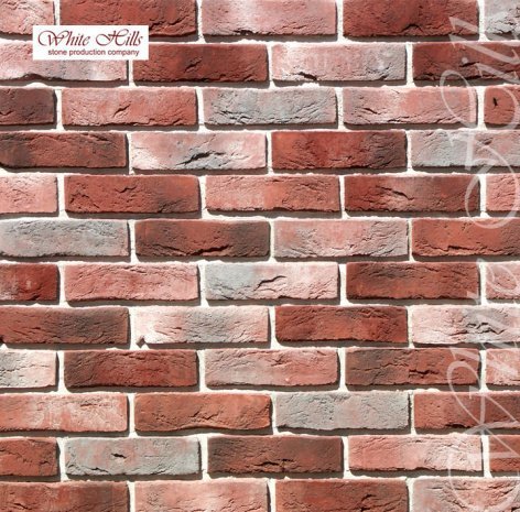 Искусственный камень угловой White Hills Лондон Брик 302-75 красный рис 1