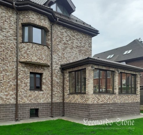 Искусственный камень угловой Leonardo Stone Турин 709/длина 12,5х26см коричневый рис 2