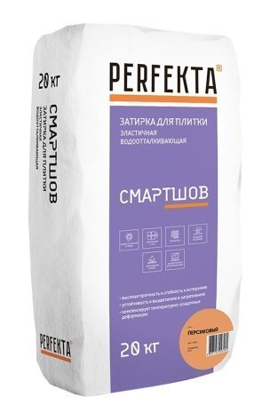 Затирка для швов Perfekta Смартшов цвет: Персиковый (мешок 20кг) рис 1