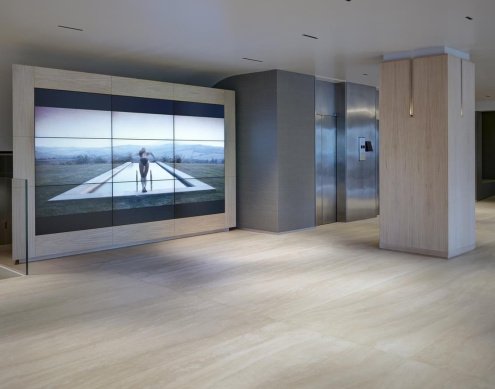 Керамогранит Laminam Russia I Naturali Marmi Travertino Navona bocciardato 3000х1000х5,6 мм рядовая плитка LAMF004959 рис 3