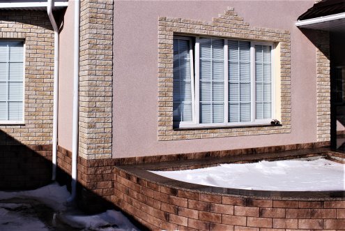 Искусственный камень плоский White Hills Лорн 417-40 коричневый рис 3