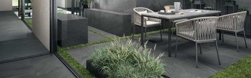 Керамогранит Italon Contempora X2 Carbon матовая, структурная, ректификат 600х600х20мм рядовая плитка 610010000844 рис 6