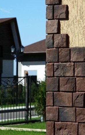 Искусственный камень плоский White Hills Шинон 412-40 коричневый рис 3