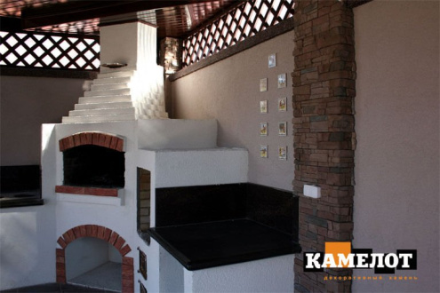 Искусственный камень угловой Камелот Валенсия 2407 коричневый рис 7