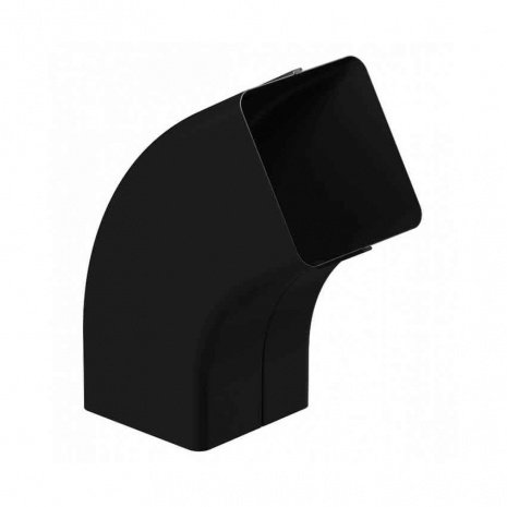 Колено трубы 72 гр GALECO STAL2 80х80 мм RAL9005 черный рис 1