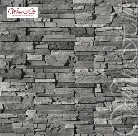 Искусственный камень угловой White Hills Фьорд Лэнд 208-85 серый рис 1