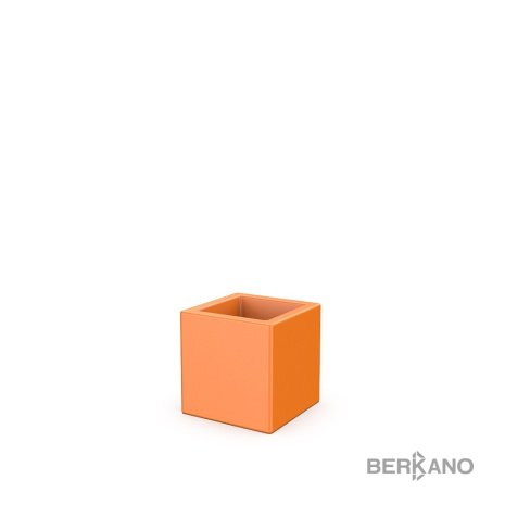 Кашпо Berkano Quarter 30 DB, тип дна: двойное, размер: 30x30x30см, цвет: Orange, арт.220_048_18 рис 1