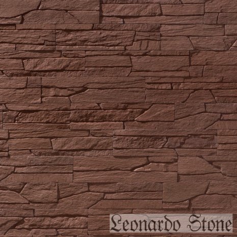 Искусственный камень плоский Leonardo Stone Шамони 709 коричневый рис 1