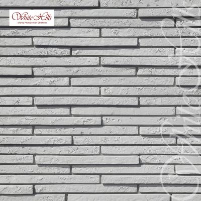 Искусственный камень угловой White Hills Бран Брик 3D 695-08 белый рис 1