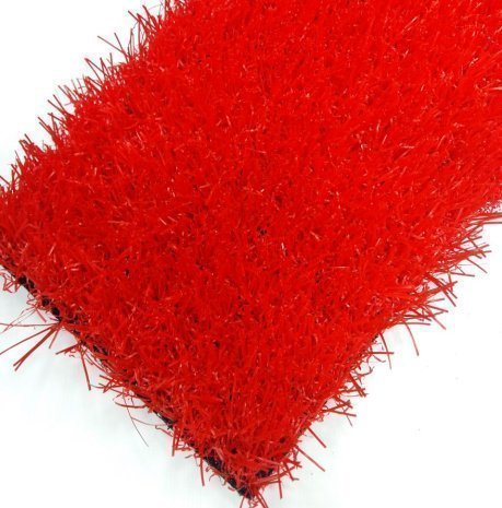 Искусственная трава CCGrass Деко 20 мм, цвет: красный, размер рулона: 4х25м (возможна резка) рис 1
