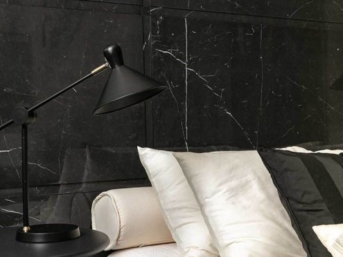 Керамогранит Rex Ceramiche Eccentric luxe Smoky Black Glossy неглазурованная 2800х1200х6 мм рядовая плитка 778820 рис 2
