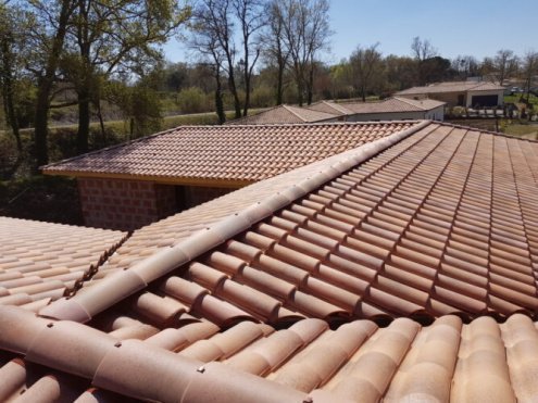 Керамическая черепица рядовая La Escandella Large Mixed Castel Engobe 470х286 мм рис 4