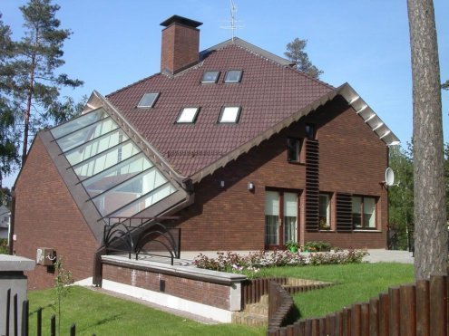 Искусственный камень плоский Atlas Stone Декоративный кирпич 002/003 коричневый рис 3