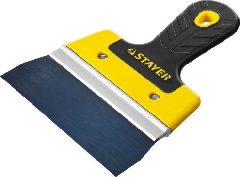 Шпатель фасадный STAYER ProFlat, анодированный, 150мм, 2к ручка арт.10045-15 рис 1