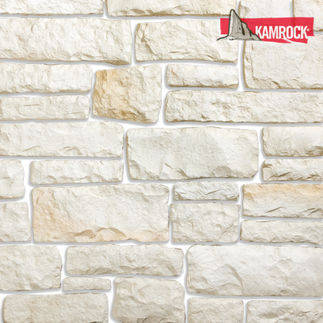 Искусственный камень угловой Kamrock Грубый скол 04032 бежевый рис 1