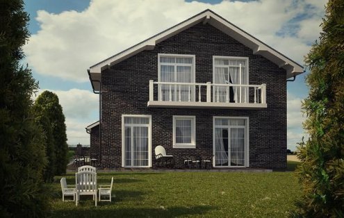 Искусственный камень плоский Камелот Марсель 307 черный рис 2