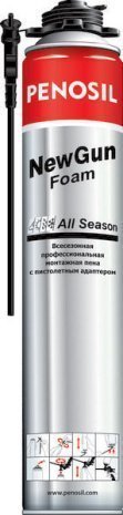 Пена монтажная профессиональная всесезонная Penosil New Gun с адаптером, 750мл, арт.A1371 рис 1
