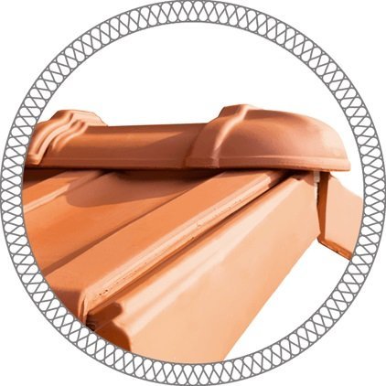 Керамическая черепица конечная коньковая Mladost Kontinental Eco naturrot  без покрытия 390х260 мм рис 3