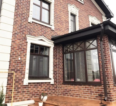 Искусственный камень плоский White Hills Сити Брик 378-40 коричневый рис 3