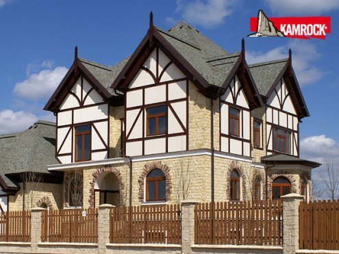 Искусственный камень плоский Kamrock Старый замок 02030 бежевый рис 2