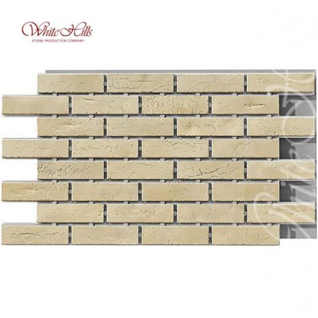 Фасадная термопанель плоская White Hills Терамо брик II 1145х662х72 мм Т360-10 бежевый рис 1