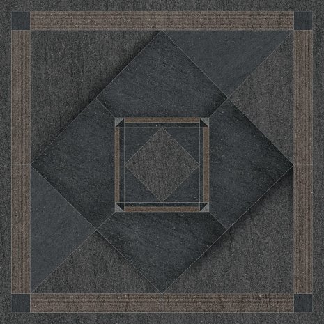 Керамогранит Kerama Marazzi Базальто коричневый матовая 800х800х11мм декор DL841900R/D рис 1