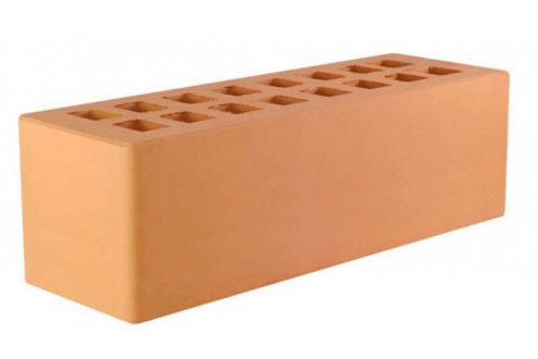 Кирпич керамический ЖКЗ М150-200 персиковый 0,96 NF гладкая рис 1