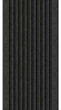 Террасная доска Terradeck Massive 3.0 двухсторонний профиль с тиснением 150х21х3000 мм черный рис 1