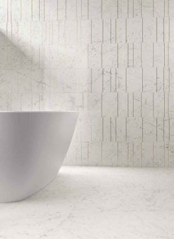 Керамогранит Italon Charme Extra Carrara naturale/rettificato 1200х600х10мм рядовая плитка 610010001194 рис 2