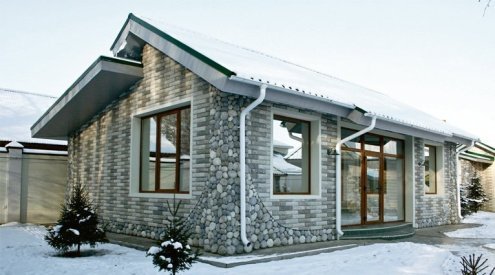 Искусственный камень плоский Камелот Юкон 073 серый рис 6