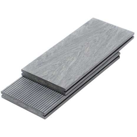 Террасная доска Bruggan Multicolor двухсторонняя 130х19х2200 мм Grey рис 4