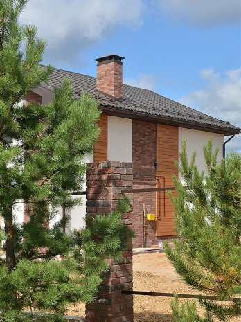 Искусственный камень плоский Eco Stone Кембридж 17-14 красный рис 4