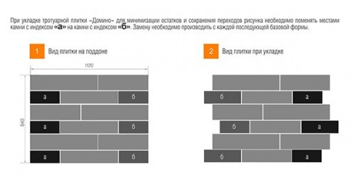 Тротуарная плитка Braer Premium Домино сафари частичный прокрас 640/480/360/280х160/120х60 мм рис 4