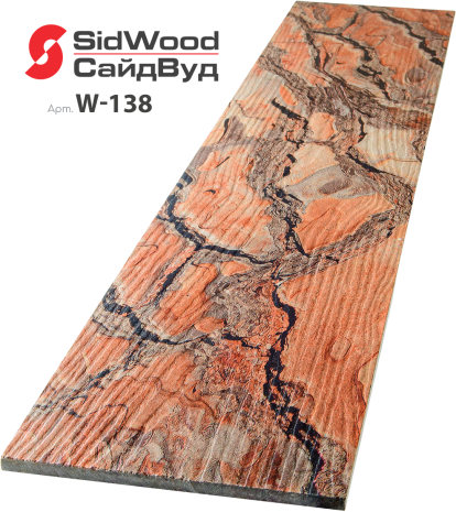 Сайдинг SidWood прямой Premium 3000х190х8 мм W-138 рис 1
