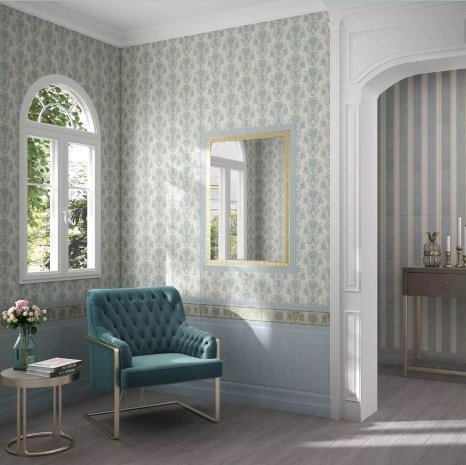 Керамическая плитка Kerama Marazzi Борромео голубой матовая 250х150х8мм плинтус FMB025 рис 3